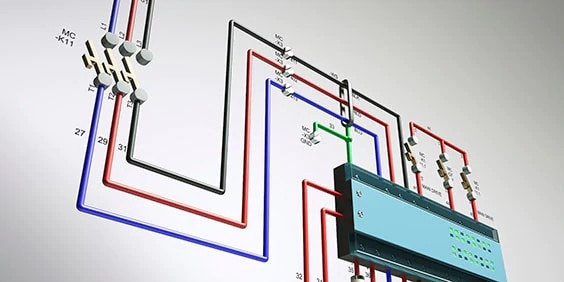 Rendering of an electrical control circuit