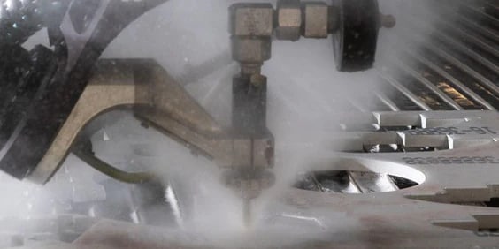 High pressure waterjet cutting