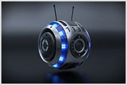 3D rendered spherical drone